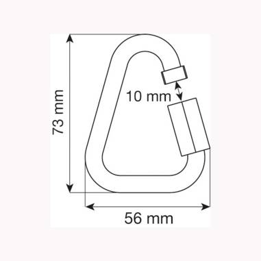 DELTA QUICK LINK 8MM ZINCATO