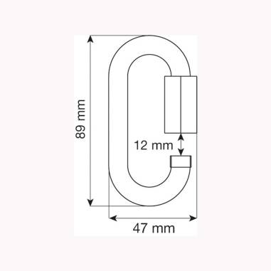 OVAL QUICK LINK 10MM INOX