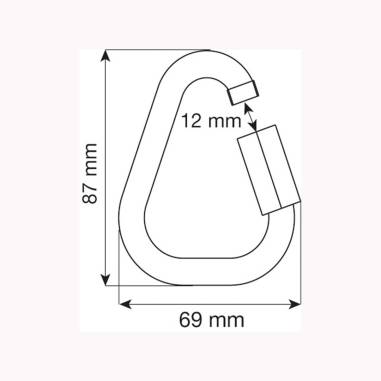 DELTA QUICK LINK 10MM ZINCATO