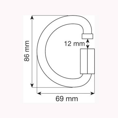 D-SHAPE QUICK LINK 10MM